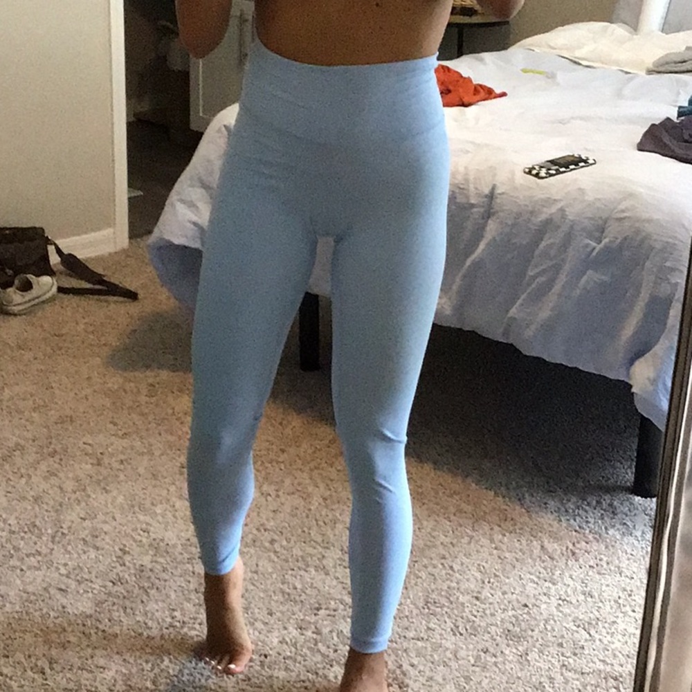 Baby blue leggings